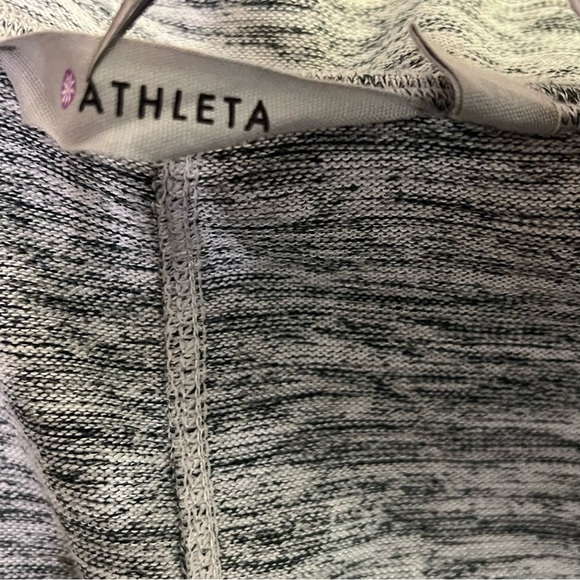Athleta Marled Gray Hooded Blissful Wrap Cardigan Sweater w/ Pockets size Small - Picture 9 of 12